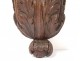 Console wall wood carved acanthus leaves woodwork nineteenth