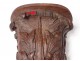 Console wall wood carved acanthus leaves woodwork nineteenth