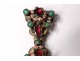 Bressan cross pendant emulsion bressans turquoise cabochons flowers nineteenth