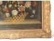 HST painting still life bouquet flowers basket gilt frame painting eighteenth