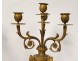 Pair candelabra 4 burners cassolettes Louis XVI bronze marble rams nineteenth