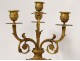 Pair candelabra 4 burners cassolettes Louis XVI bronze marble rams nineteenth