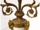 Pair candelabra 4 burners cassolettes Louis XVI bronze marble rams nineteenth