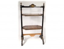 Serving table blackened wood screen music Napoleon III nineteenth