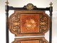 Serving table blackened wood screen music Napoleon III nineteenth