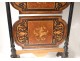 Serving table blackened wood screen music Napoleon III nineteenth