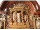 Table reliquary paperolle baroque altarpiece Virgin Saints martyrs XVII