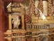 Table reliquary paperolle baroque altarpiece Virgin Saints martyrs XVII