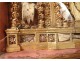 Table reliquary paperolle baroque altarpiece Virgin Saints martyrs XVII