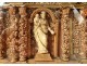 Table reliquary paperolle baroque altarpiece Virgin Saints martyrs XVII