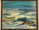 HST marine painting Maurice Bilbeaud landscape barques Provence Nice Sète XXè