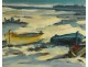 HST marine painting Maurice Bilbeaud landscape barques Provence Nice Sète XXè