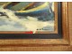 HST marine painting Maurice Bilbeaud landscape barques Provence Nice Sète XXè