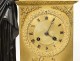 Bronze clock antique woman Reading palmettes Restoration nineteenth clock