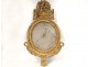 Barometer carved wood gilded flowers wheat ears wheat Louis XVI eighteenth century