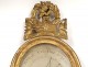 Barometer carved wood gilded flowers wheat ears wheat Louis XVI eighteenth century