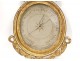 Barometer carved wood gilded flowers wheat ears wheat Louis XVI eighteenth century