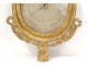 Barometer carved wood gilded flowers wheat ears wheat Louis XVI eighteenth century