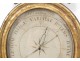 Barometer carved wood gilded flowers wheat ears wheat Louis XVI eighteenth century