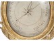 Barometer carved wood gilded flowers wheat ears wheat Louis XVI eighteenth century