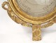 Barometer carved wood gilded flowers wheat ears wheat Louis XVI eighteenth century