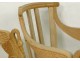 Pair armchairs armchairs seats Empire carved wood swans twentieth armchairs