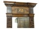 Trumeau ice carved wood panels Haute Epoque flowers table fauna nineteenth