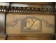 Trumeau ice carved wood panels Haute Epoque flowers table fauna nineteenth