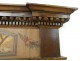 Trumeau ice carved wood panels Haute Epoque flowers table fauna nineteenth