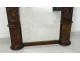 Trumeau ice carved wood panels Haute Epoque flowers table fauna nineteenth