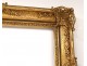 Golden stuccoed wood frame shells flowers Regency style french frame twentieth