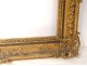 Golden stuccoed wood frame shells flowers Regency style french frame twentieth