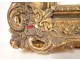 Golden stuccoed wood frame shells flowers Regency style french frame twentieth