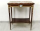 Small coffee table Louis XVI mahogany marble gilt bronze Wedgwood nineteenth