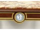 Small coffee table Louis XVI mahogany marble gilt bronze Wedgwood nineteenth