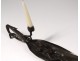 Candlestick handmade bronze frog snails reeds japan nineteenth decor