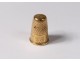 Thimble solid gold 18 carat head eagle monogram 3,54gr thimble nineteenth