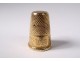 Thimble solid gold 18 carat head eagle monogram 3,54gr thimble nineteenth