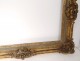 Large golden stuccoed wood frame shells flowers Regency french nineteenth frame