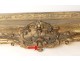 Large golden stuccoed wood frame shells flowers Regency french nineteenth frame