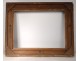 Large golden stuccoed wood frame shells flowers Regency french nineteenth frame