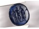 Ancient Roman intestine glass paste characters Gods oath woman