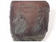Glass paste vase Georges de Feure women ancient vestal dancers nineteenth