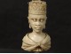 Ivory carved chess piece Queen african oriental nineteenth crown