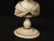 Ivory carved chess piece Queen african oriental nineteenth crown