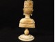 Ivory carved chess piece Queen african oriental nineteenth crown