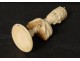 Ivory carved chess piece Queen african oriental nineteenth crown