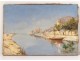 HST table landscape edge sea port South France boat Mediterranean Billot twentieth