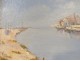 HST table landscape edge sea port South France boat Mediterranean Billot twentieth