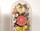 Pair large bridal bouquets shells flowers mother-of-pearl globe 19th century